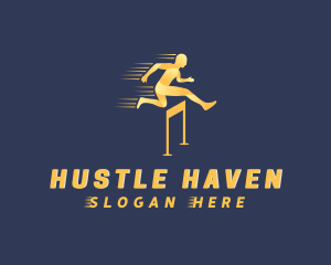 Hurdle Sports Athlete  logo design