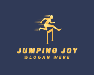 Hurdle Sports Athlete  logo design