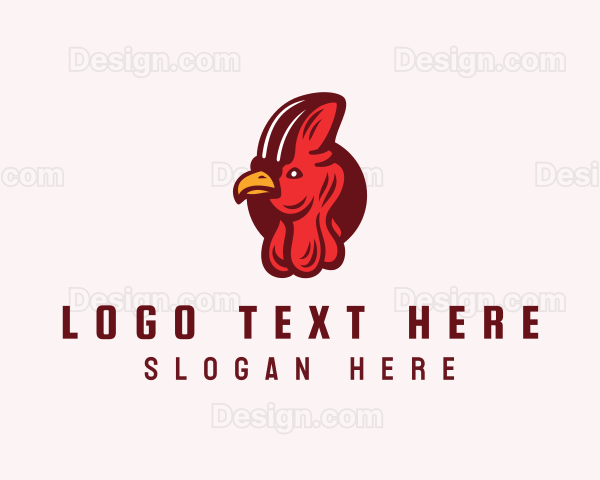 Rooster Turkey Head Logo