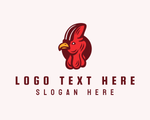 Rooster Turkey Head logo