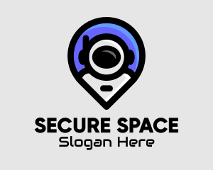 Space Astronaut Tech logo design