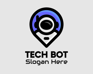 Space Astronaut Tech logo design