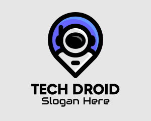 Space Astronaut Tech logo design