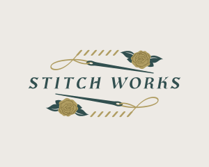 Needle Thread Stitch logo design