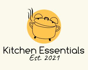 Kitchen Pot Alarm logo design