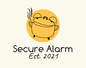 Kitchen Pot Alarm logo design