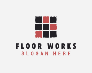 Tile Floor Paving logo design