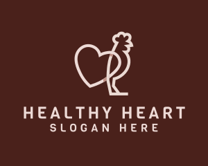 Chicken Heart Poultry logo design