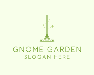 Landscaping Garden Rake  logo design