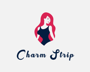 Female Adult Bikini logo design