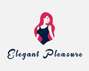 Female Adult Bikini logo design