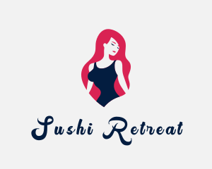 Female Adult Bikini logo design