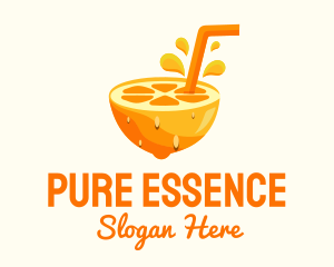 Orange Fruit Juice Logo