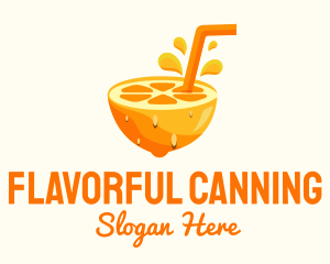 Orange Fruit Juice logo design