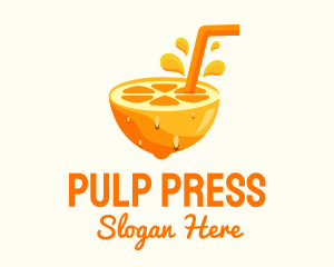 Orange Fruit Juice logo design