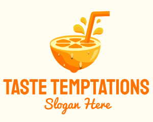 Orange Fruit Juice logo design