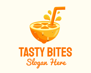 Orange Fruit Juice logo design