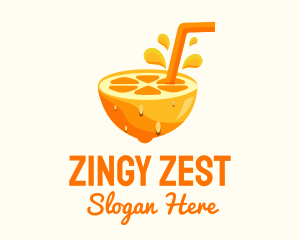 Orange Fruit Juice logo design