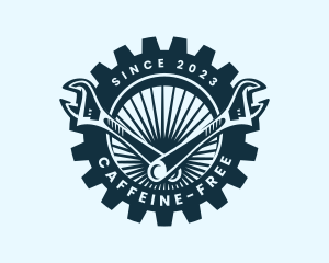 Wrench Cog Mechanic logo design