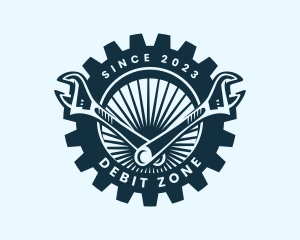 Wrench Cog Mechanic logo design