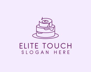 Purple Minimal Cake  logo