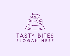 Purple Minimal Cake  logo
