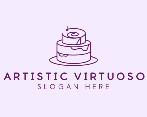 Cake Pastry Dessert logo design