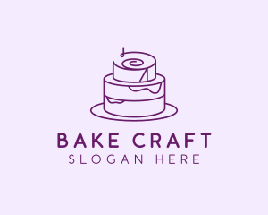 Cake Pastry Dessert logo design