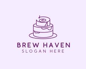 Cake Pastry Dessert logo design