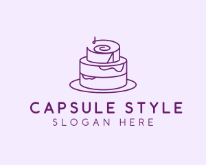 Cake Pastry Dessert logo design