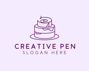 Cake Pastry Dessert logo design