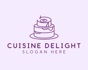 Cake Pastry Dessert logo design