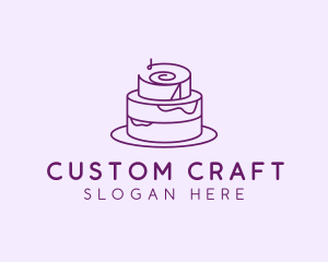 Cake Pastry Dessert logo design