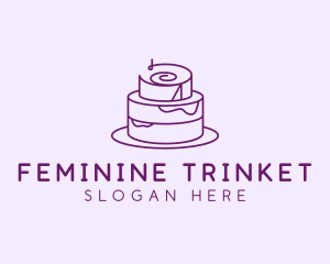 Cake Pastry Dessert logo design