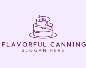 Cake Pastry Dessert logo design