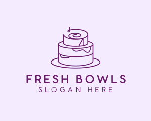 Cake Pastry Dessert logo design