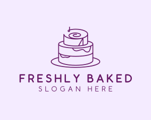 Cake Pastry Dessert logo design