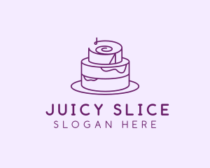 Cake Pastry Dessert logo design