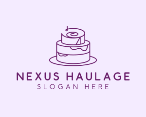 Cake Pastry Dessert logo design