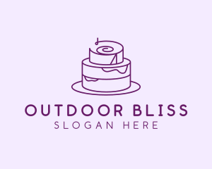 Cake Pastry Dessert logo design