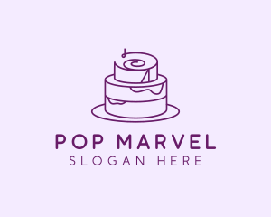 Cake Pastry Dessert logo design