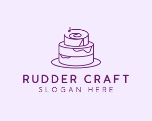 Cake Pastry Dessert logo design