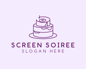 Cake Pastry Dessert logo design