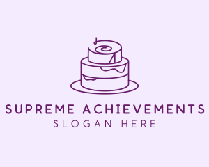 Cake Pastry Dessert logo design