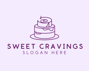 Cake Pastry Dessert logo design