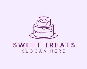 Cake Pastry Dessert logo design