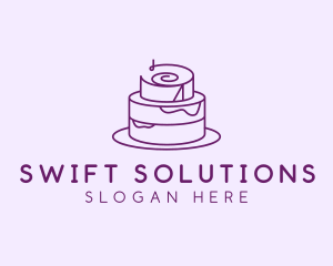 Cake Pastry Dessert logo design