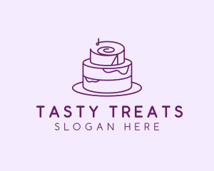 Cake Pastry Dessert logo design