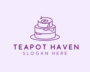 Cake Pastry Dessert logo design