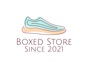 Sneaker Running Shoes logo design